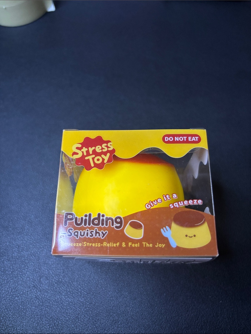 New CRUNCHY Pudding Squishy Squeeze Toy